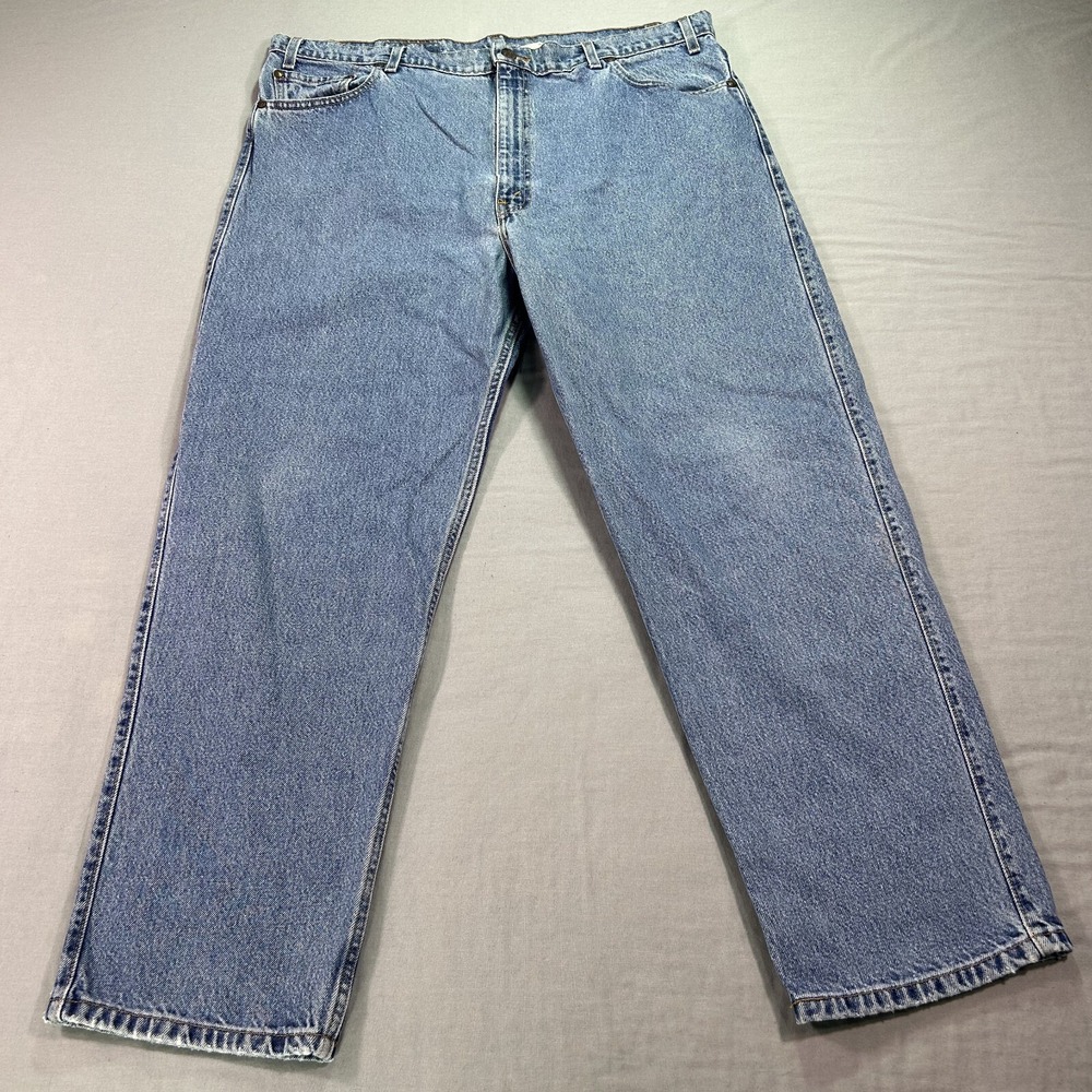 VINTAGE Levis 540 Jeans Mens 42x30 Blue Denim‎ Relaxed Tapered 90s Brown Tag